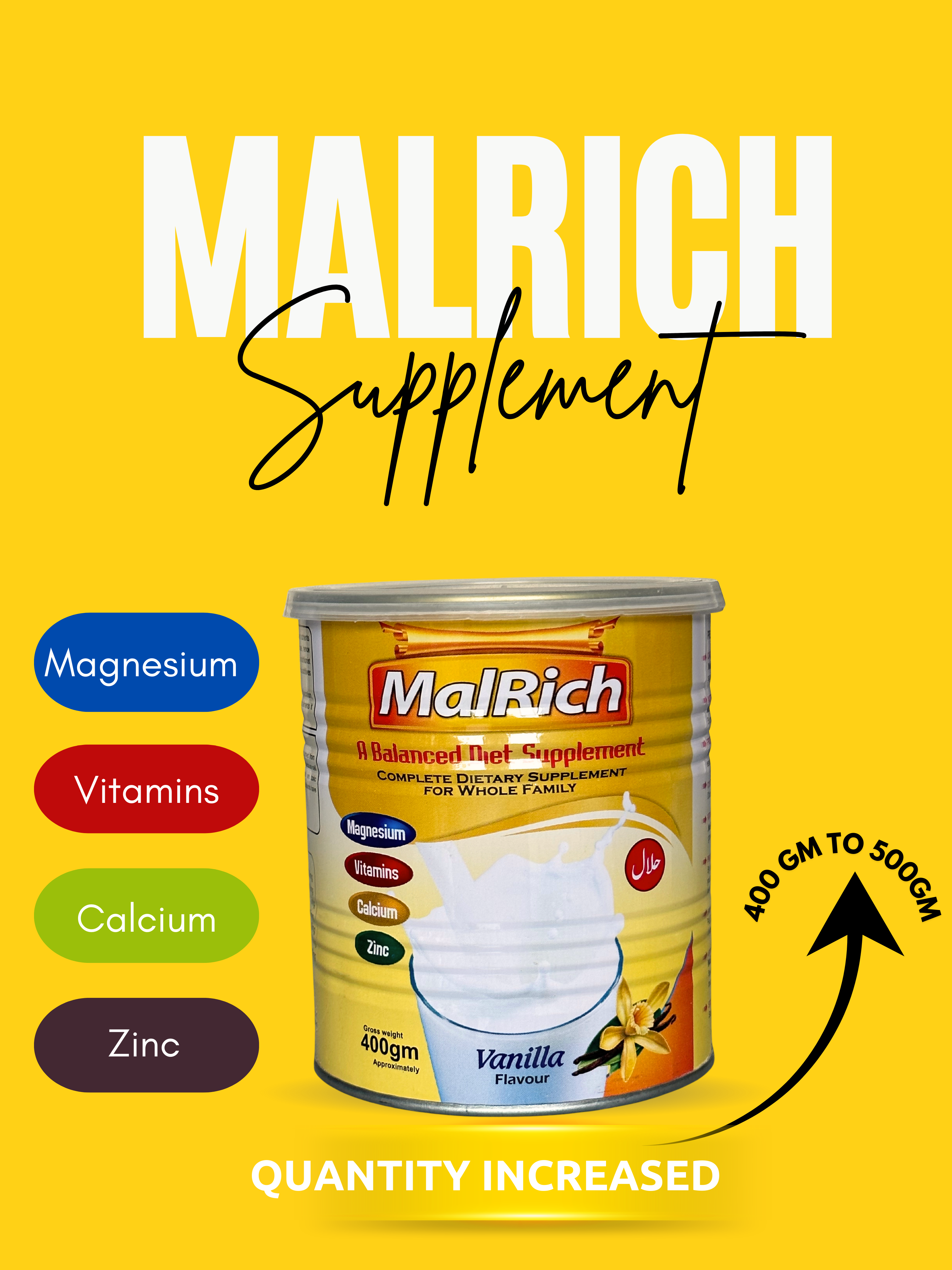 MalRich Balanced Diet Supplement – Pakistan’s No. 1 Weight Gain Formula