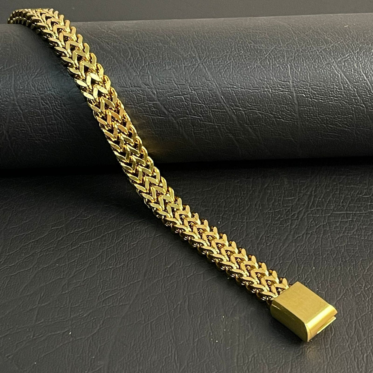 Premium Golden Foxtail Chain Bracelet for Men