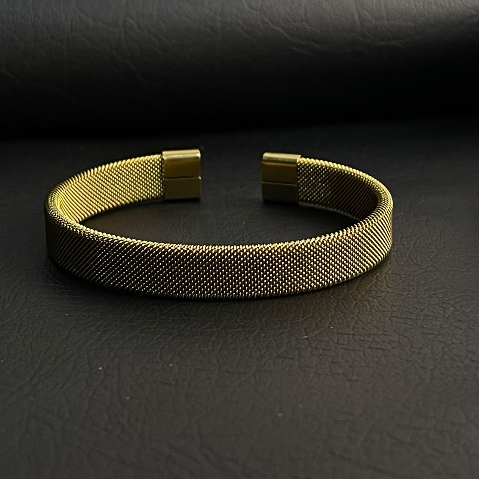 Golden Mesh Bangle Kara Bracelets for Men